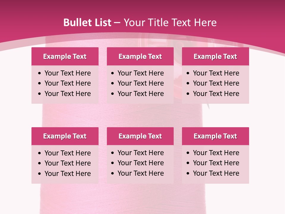 Single Work Cotton PowerPoint Template