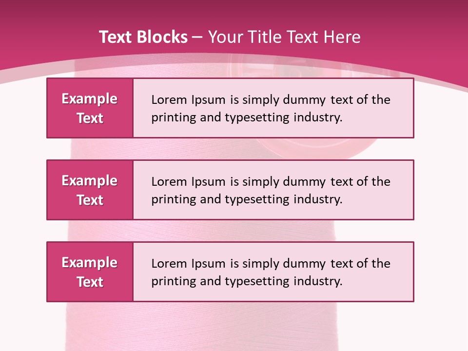 Single Work Cotton PowerPoint Template