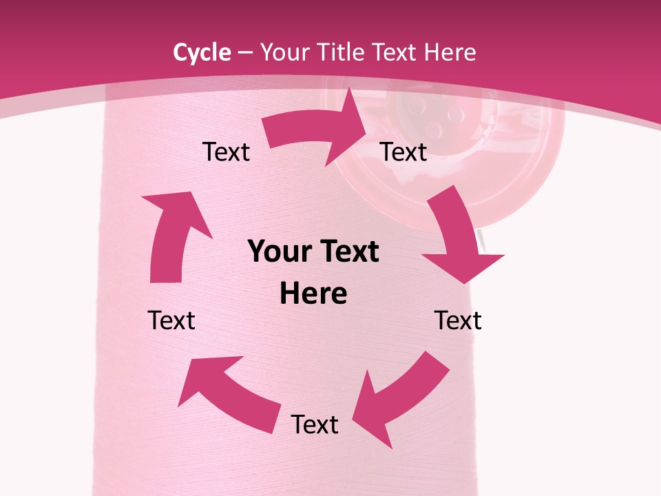 Single Work Cotton PowerPoint Template