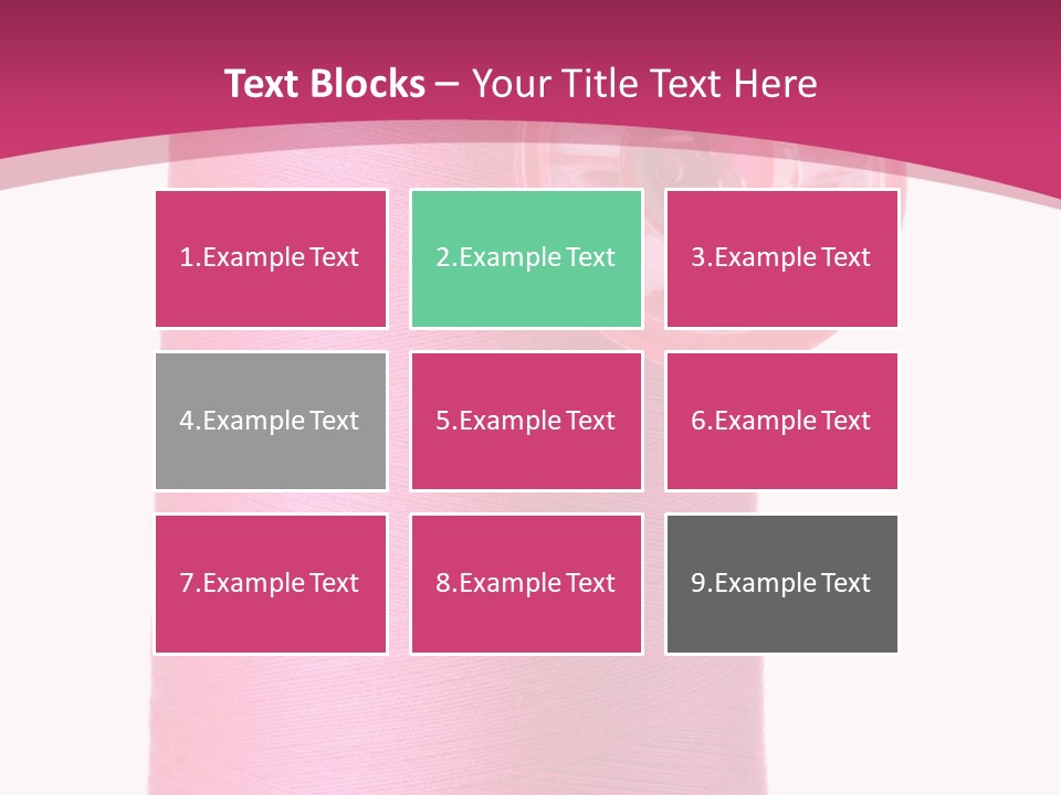 Single Work Cotton PowerPoint Template