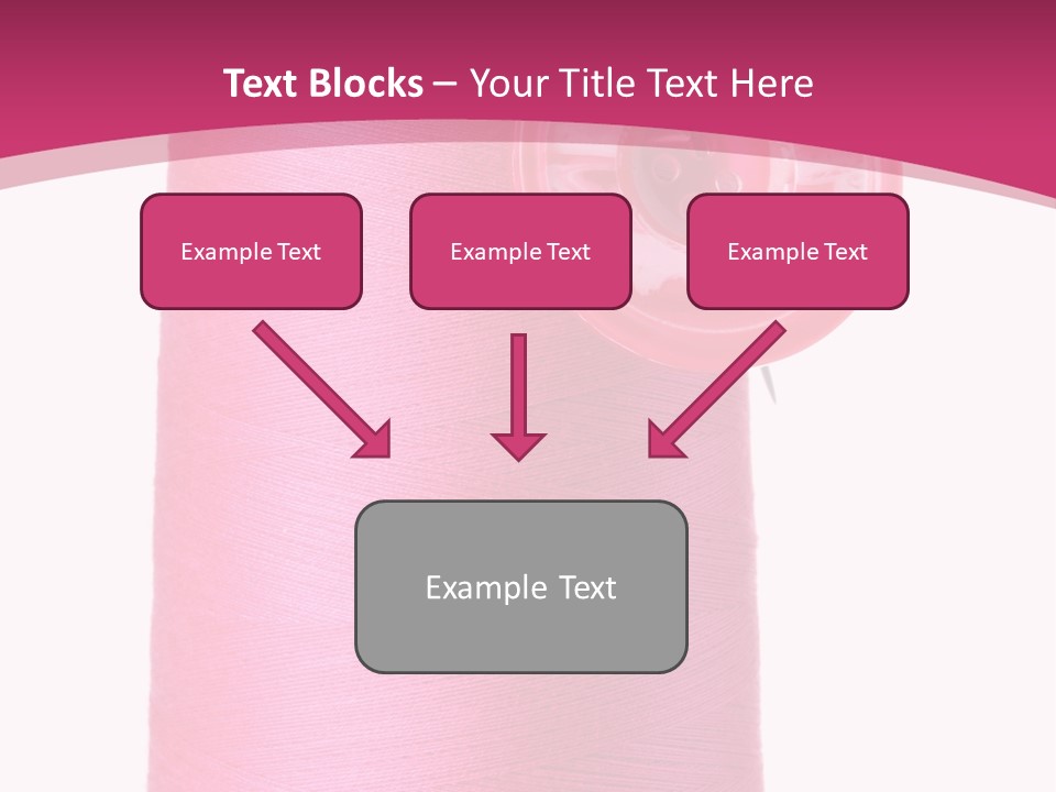 Single Work Cotton PowerPoint Template