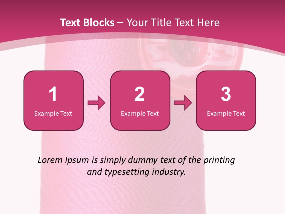 Single Work Cotton PowerPoint Template