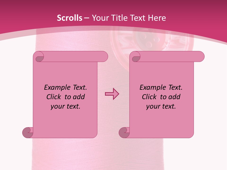 Single Work Cotton PowerPoint Template