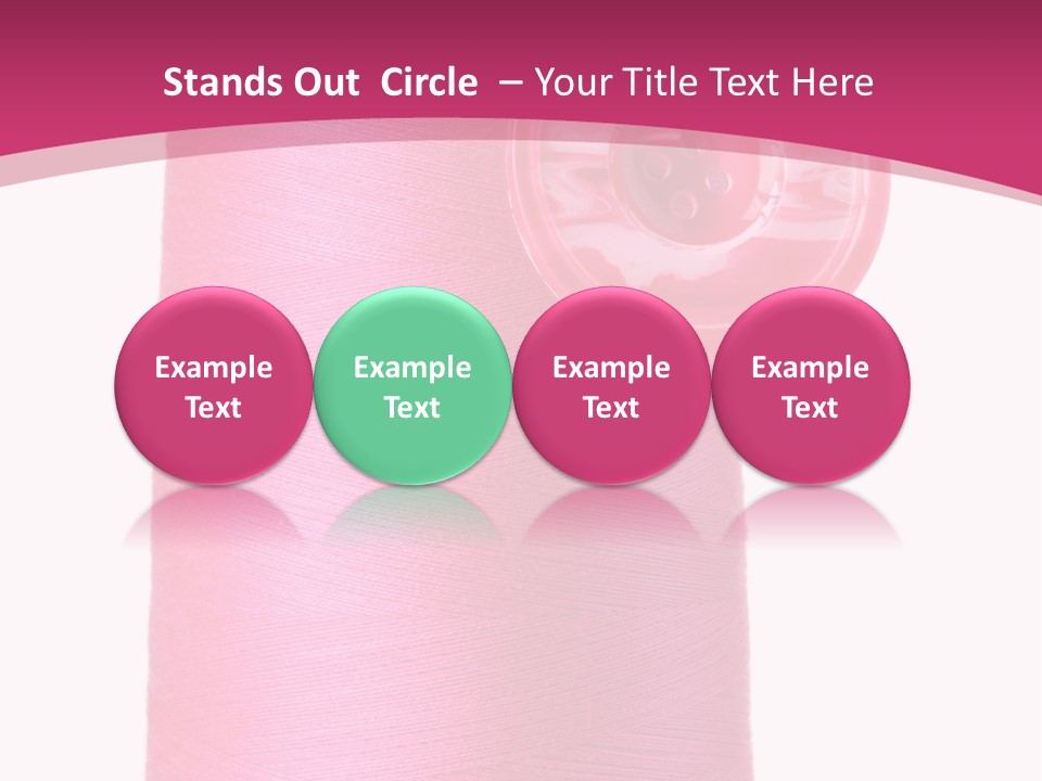 Single Work Cotton PowerPoint Template