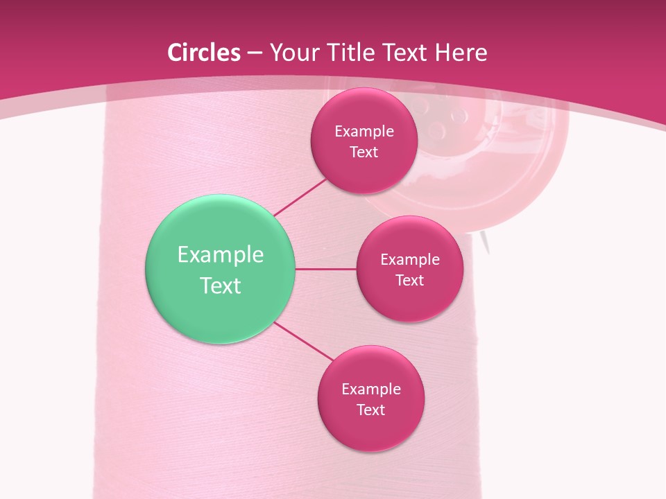 Single Work Cotton PowerPoint Template