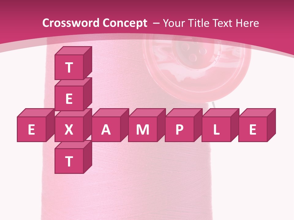 Single Work Cotton PowerPoint Template