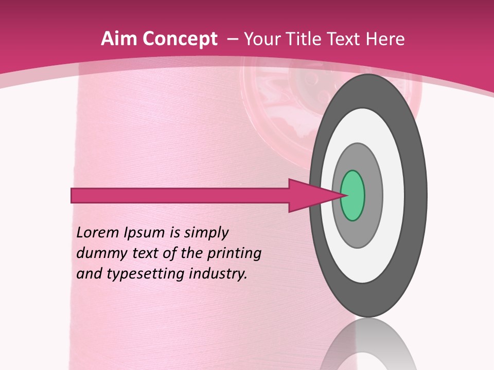 Single Work Cotton PowerPoint Template