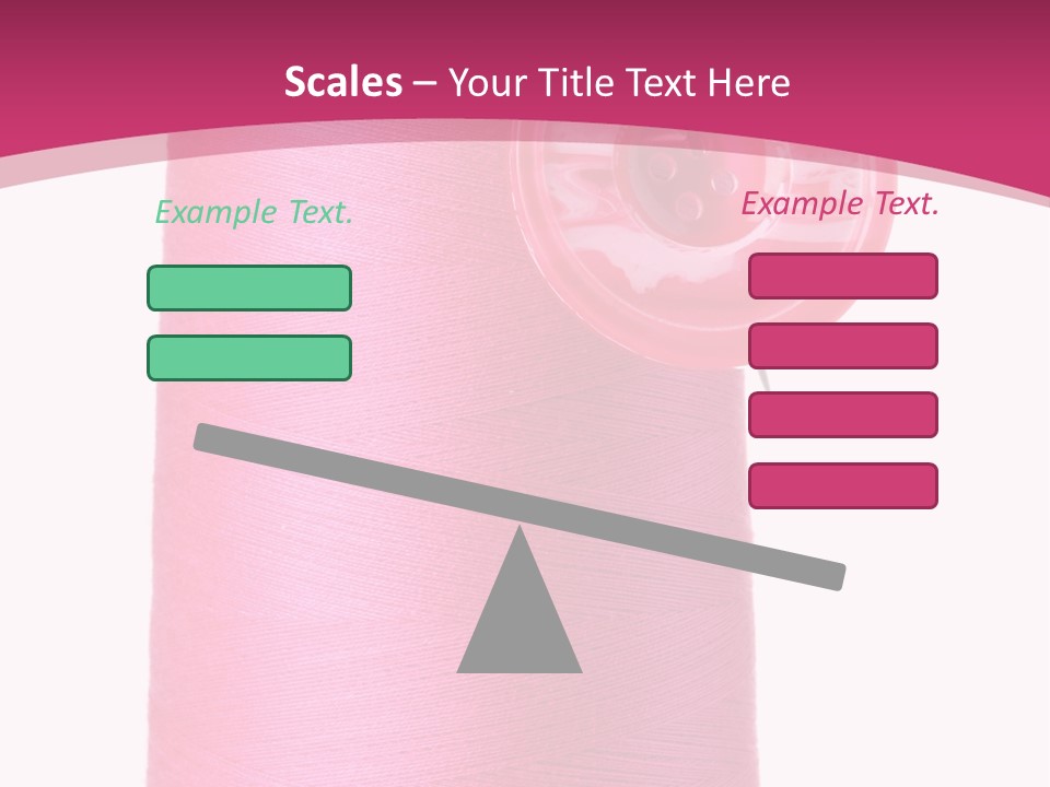 Single Work Cotton PowerPoint Template