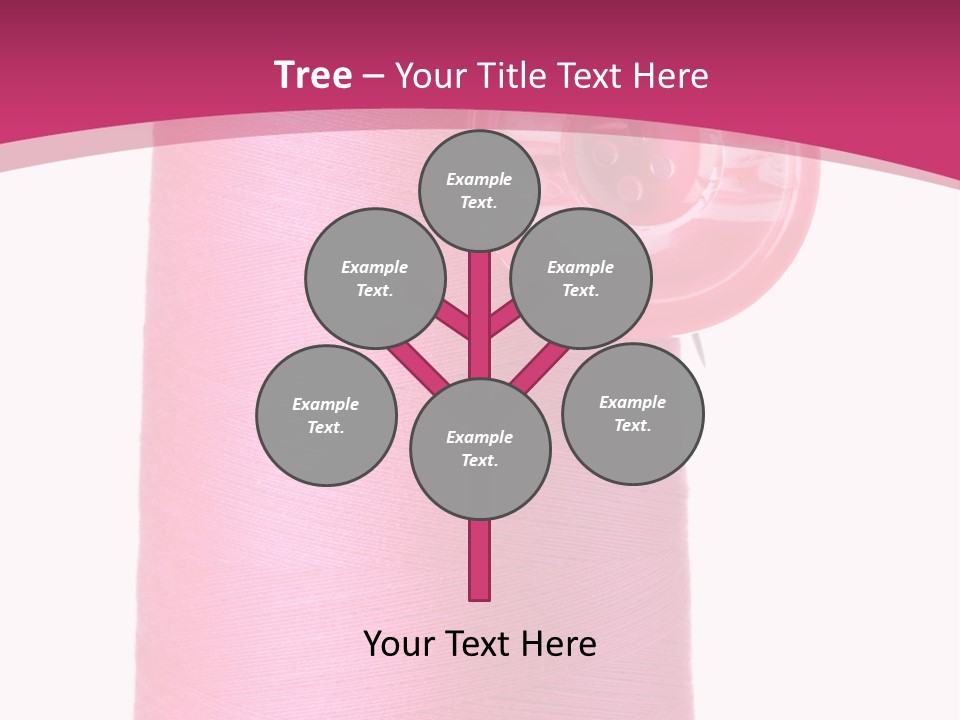 Single Work Cotton PowerPoint Template