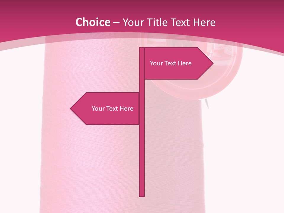 Single Work Cotton PowerPoint Template