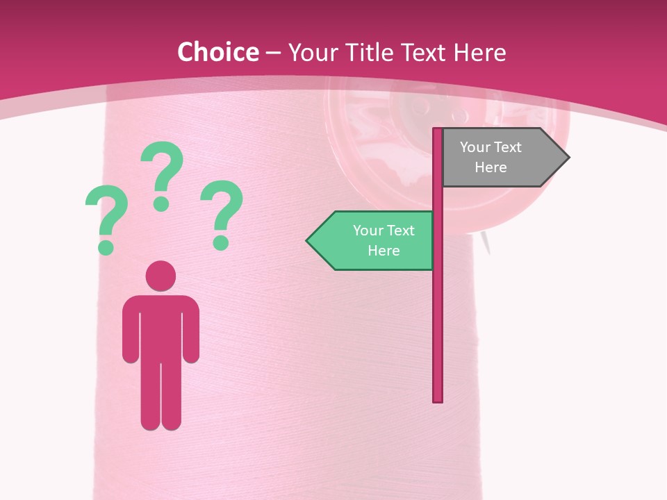 Single Work Cotton PowerPoint Template