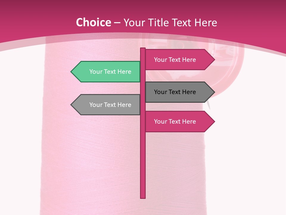 Single Work Cotton PowerPoint Template