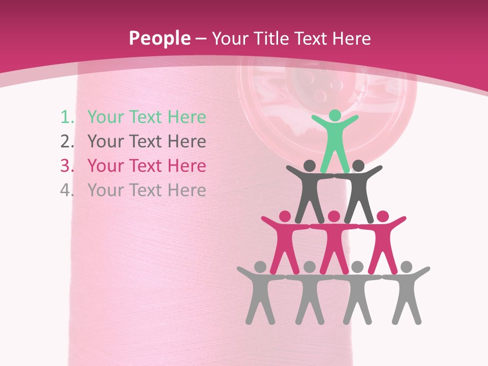 Single Work Cotton PowerPoint Template