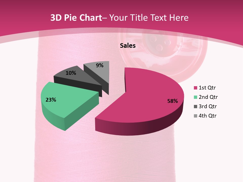 Single Work Cotton PowerPoint Template