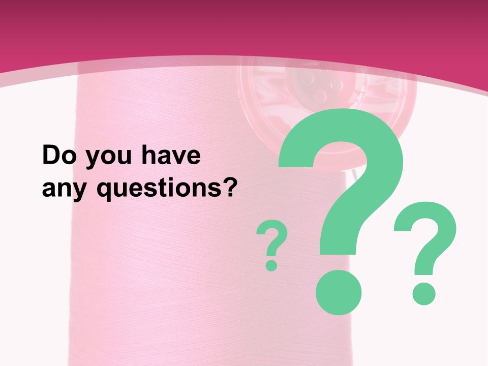 Single Work Cotton PowerPoint Template