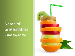 Background Tasty Half PowerPoint Template