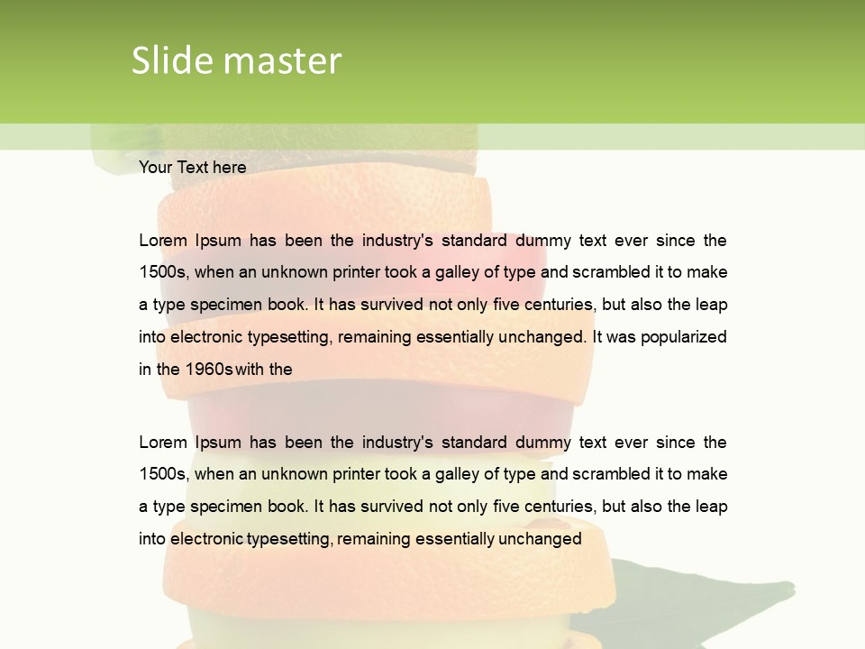 Background Tasty Half PowerPoint Template