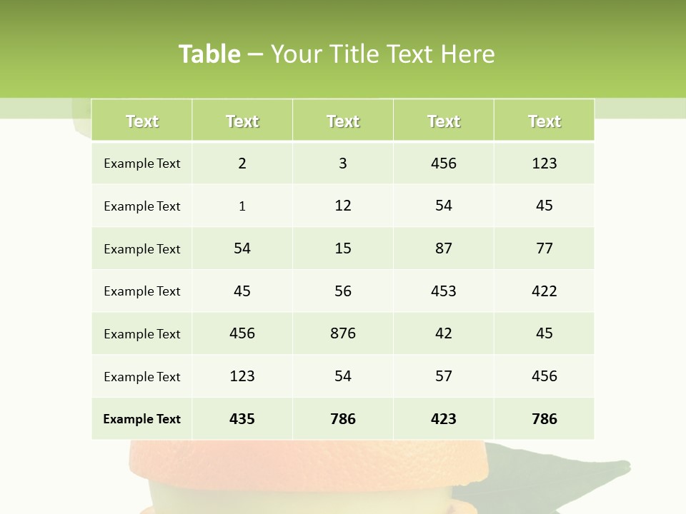 Background Tasty Half PowerPoint Template