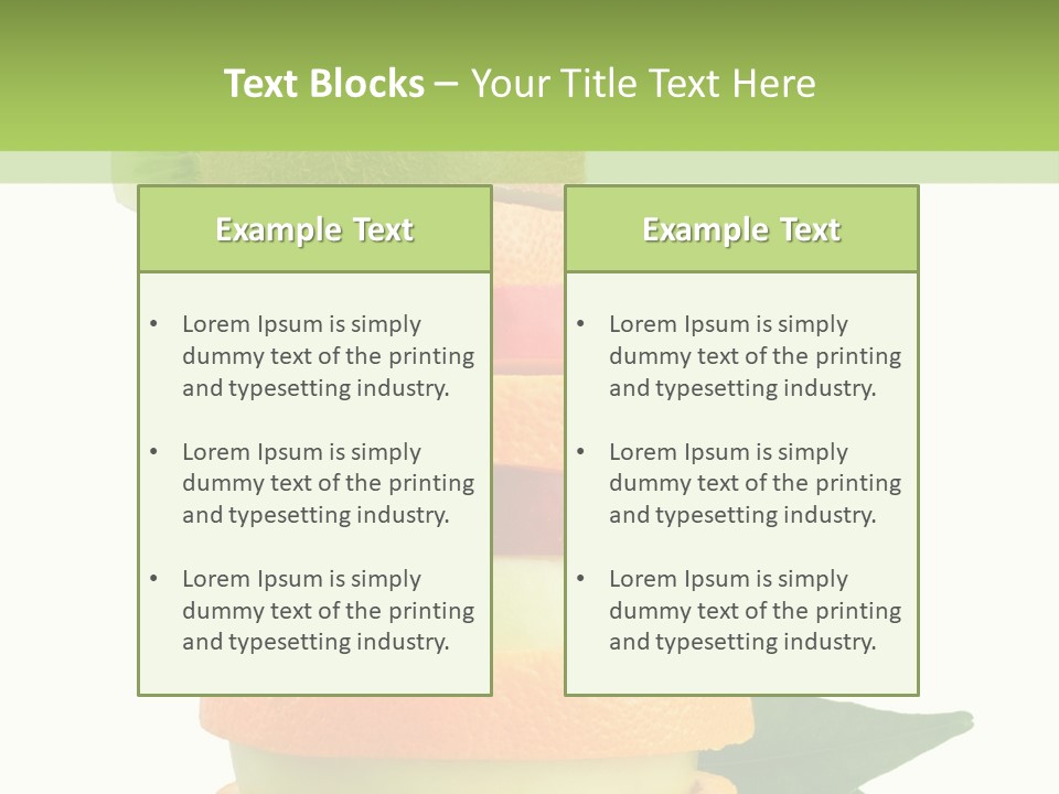 Background Tasty Half PowerPoint Template