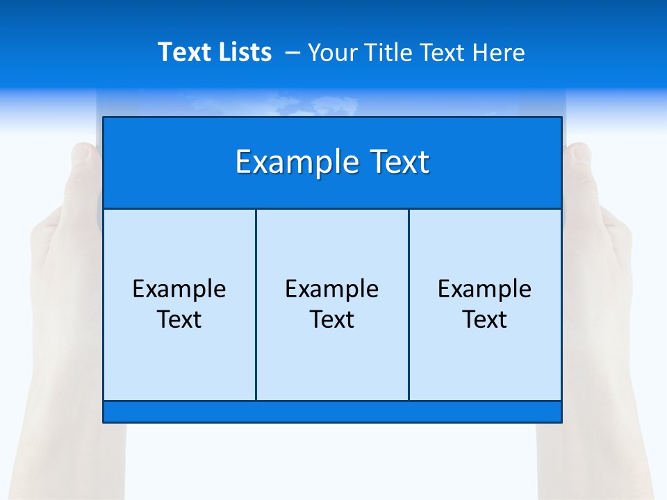 Isolated Mobile Holding PowerPoint Template