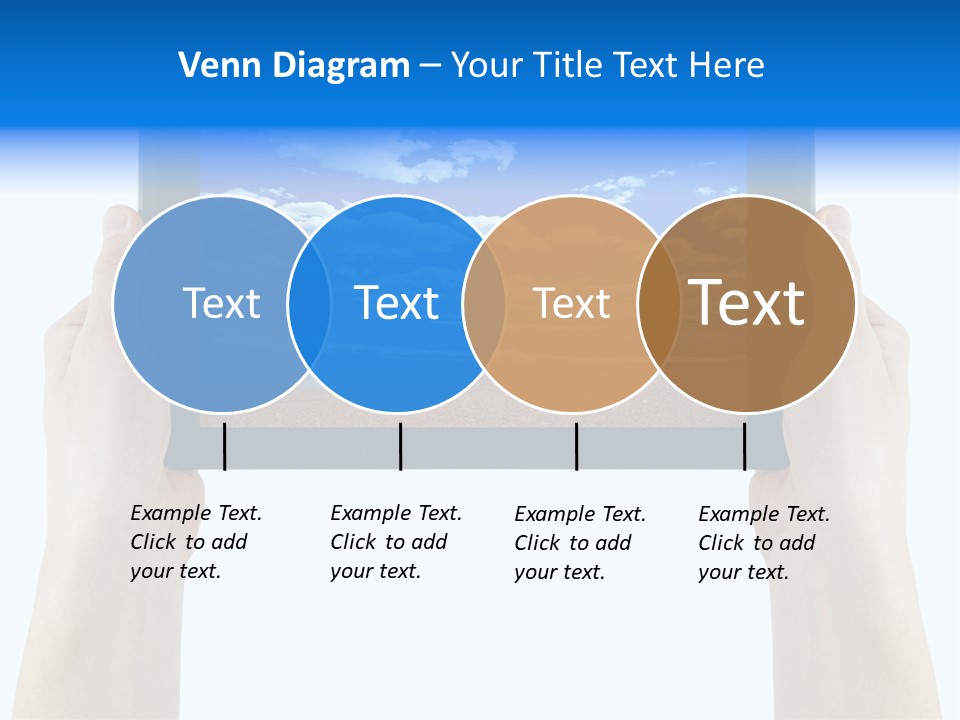Isolated Mobile Holding PowerPoint Template