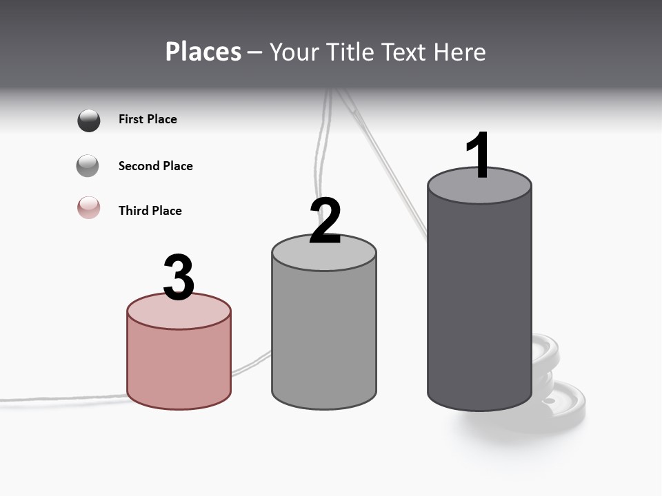 Sew Background Button PowerPoint Template