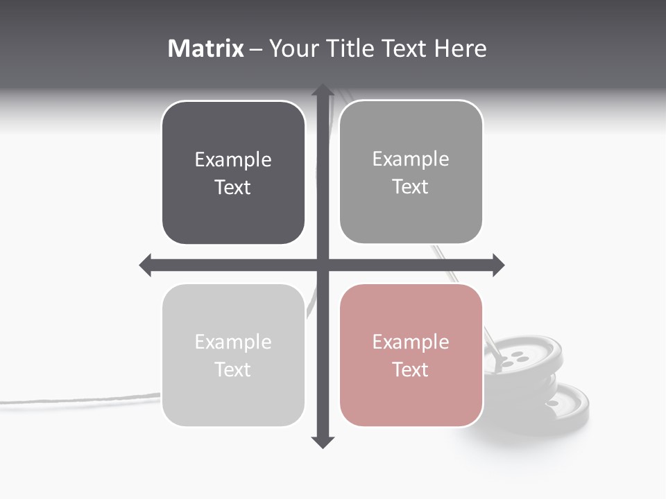 Sew Background Button PowerPoint Template