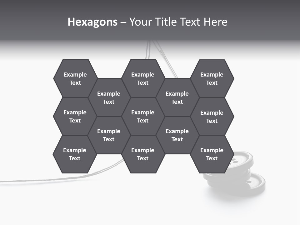 Sew Background Button PowerPoint Template