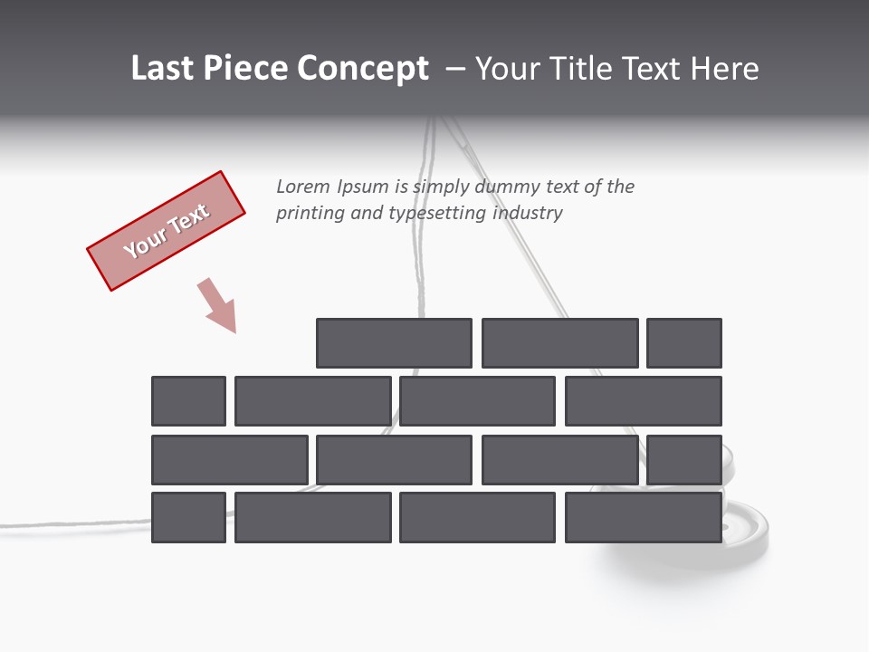 Sew Background Button PowerPoint Template