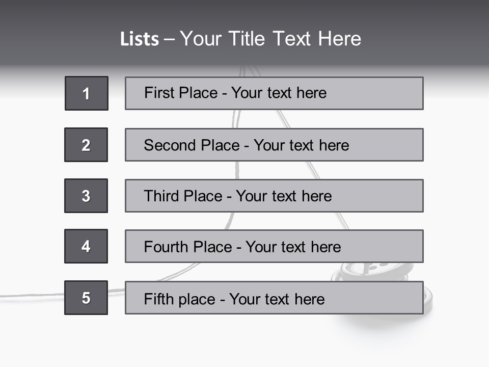 Sew Background Button PowerPoint Template