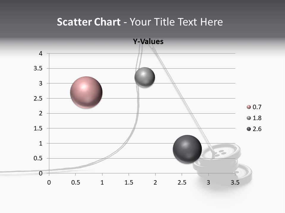 Sew Background Button PowerPoint Template