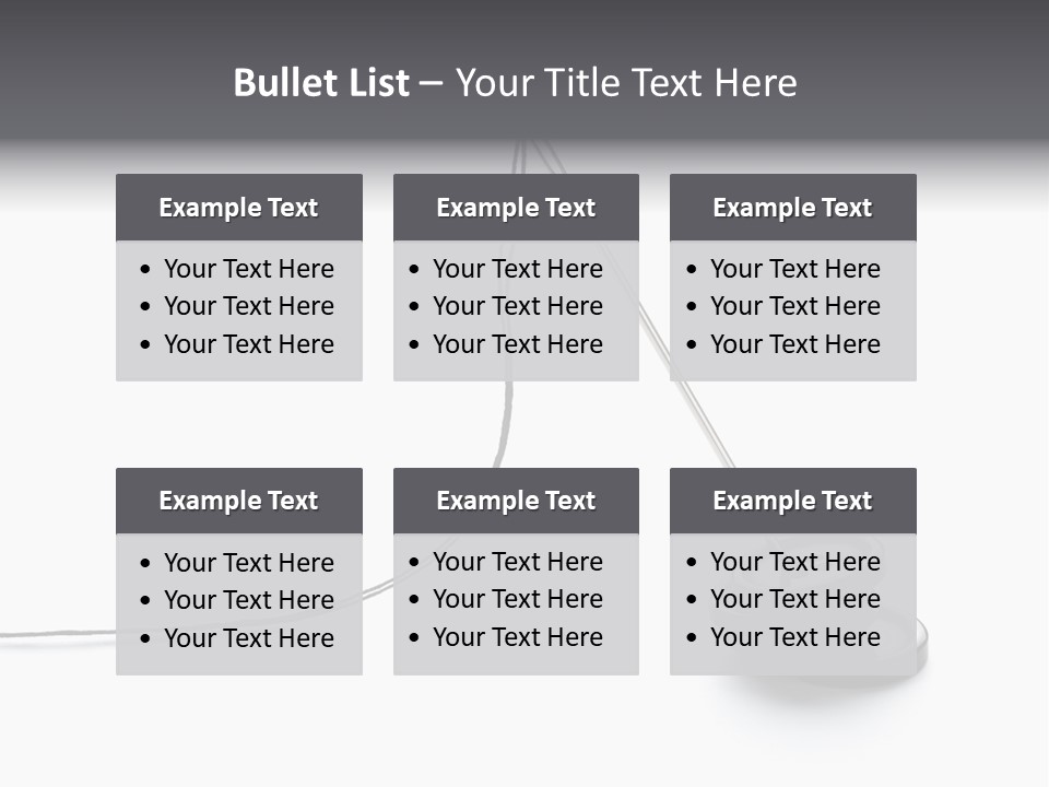 Sew Background Button PowerPoint Template