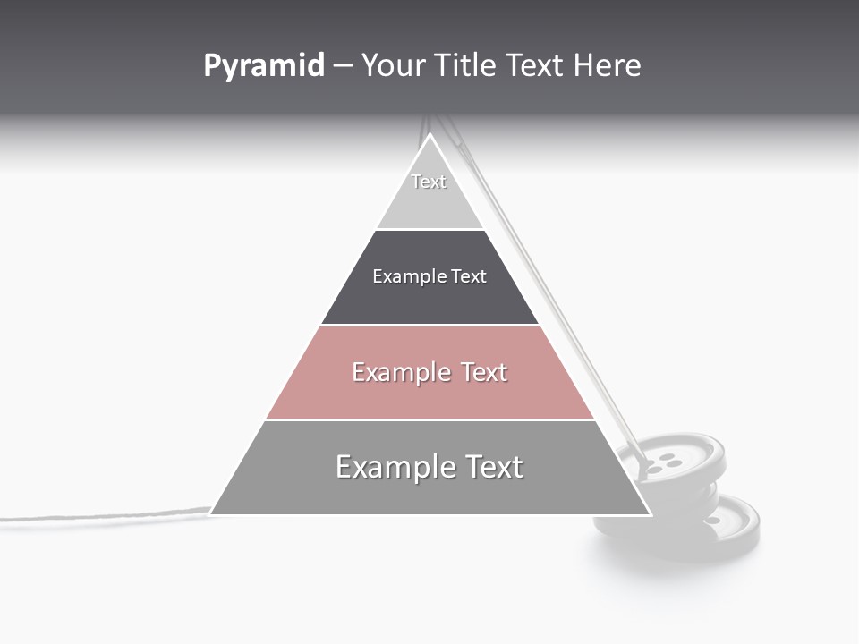 Sew Background Button PowerPoint Template