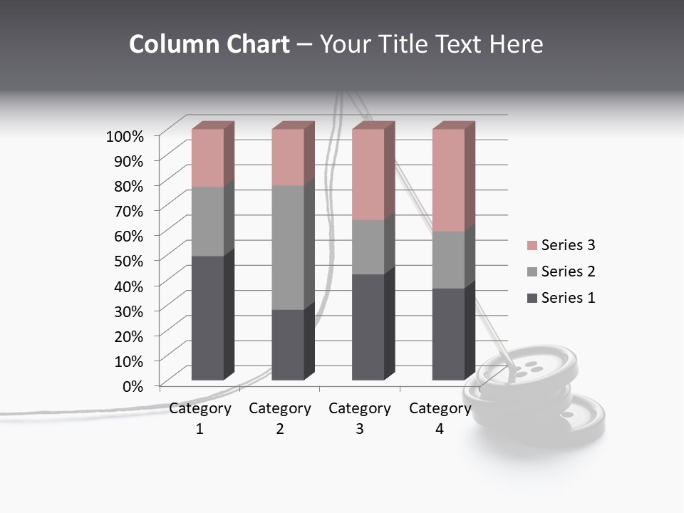 Sew Background Button PowerPoint Template