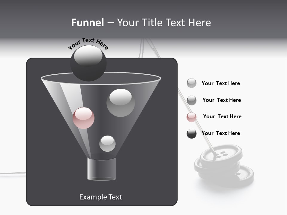 Sew Background Button PowerPoint Template