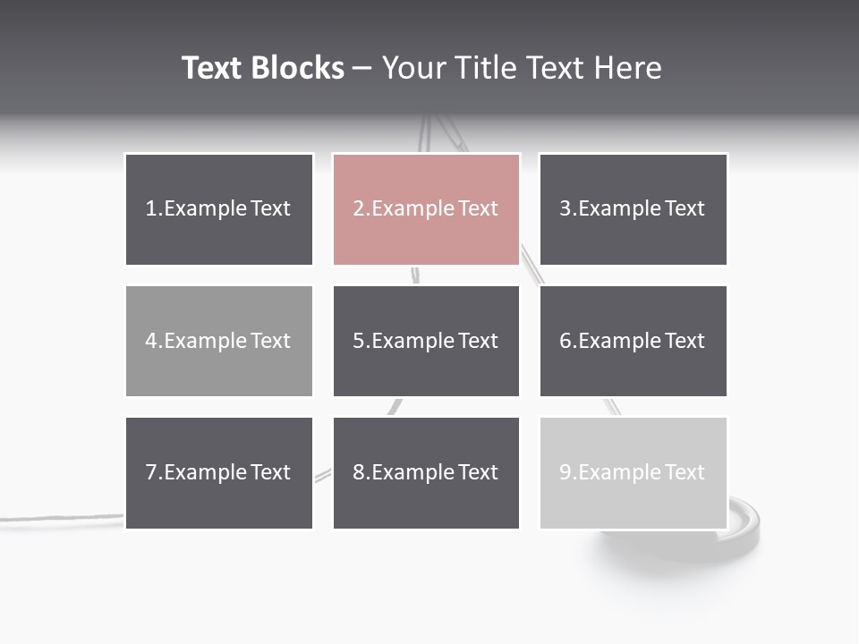 Sew Background Button PowerPoint Template