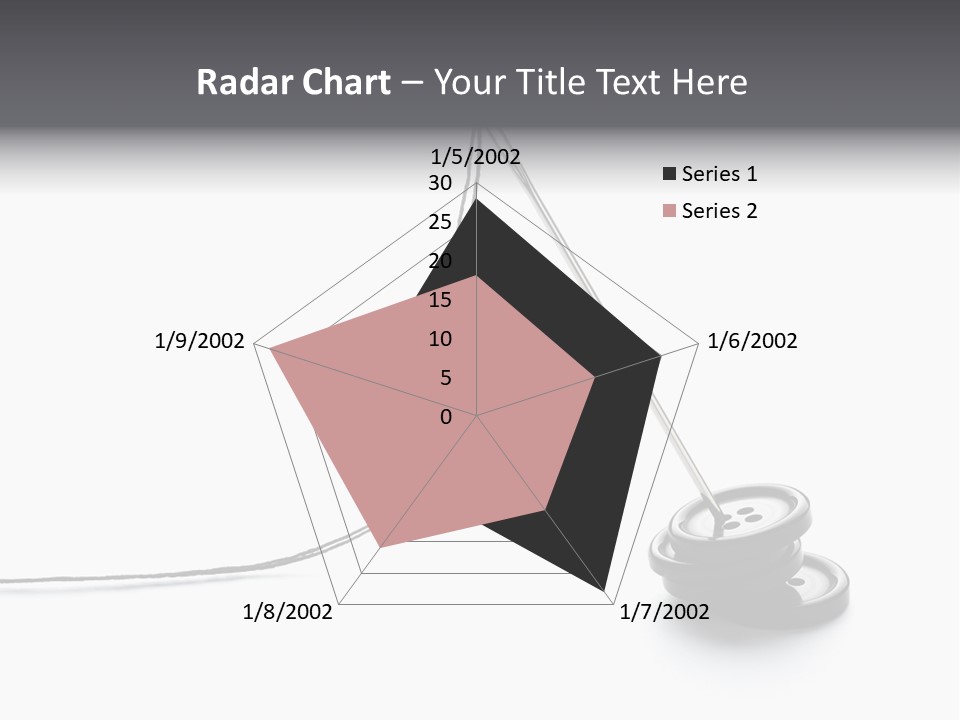 Sew Background Button PowerPoint Template