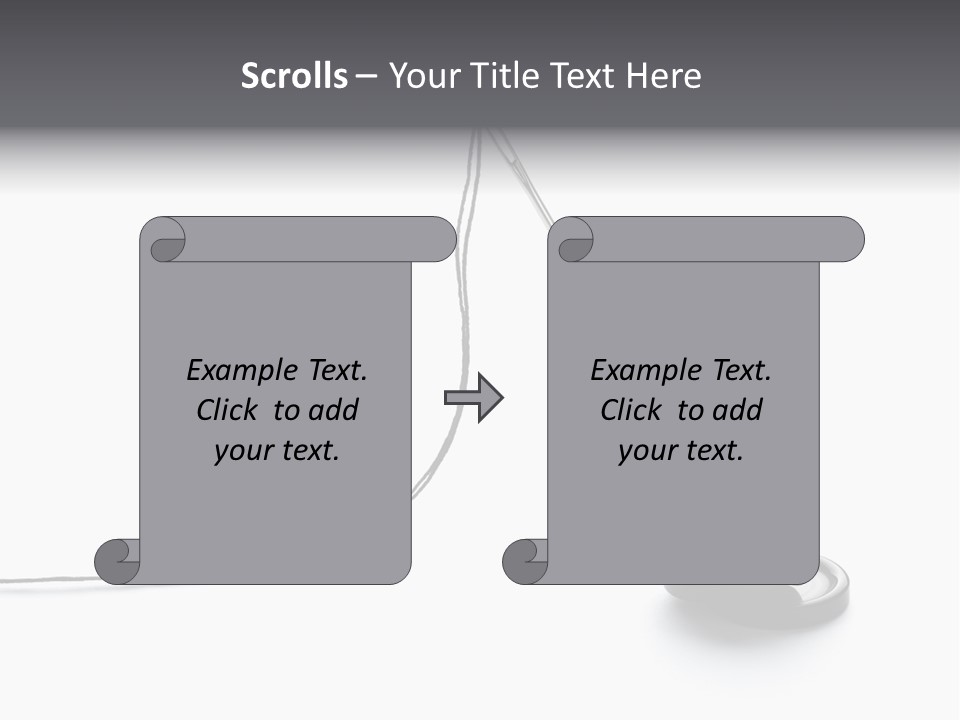 Sew Background Button PowerPoint Template