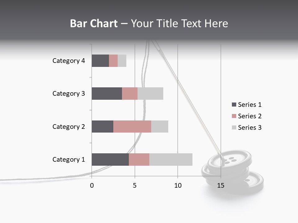 Sew Background Button PowerPoint Template