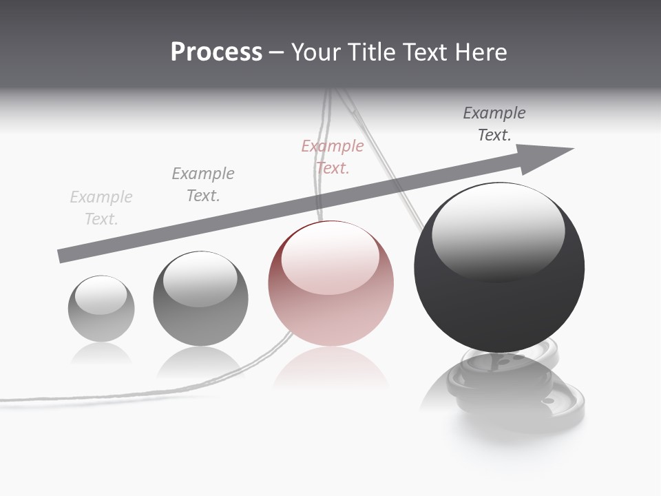 Sew Background Button PowerPoint Template