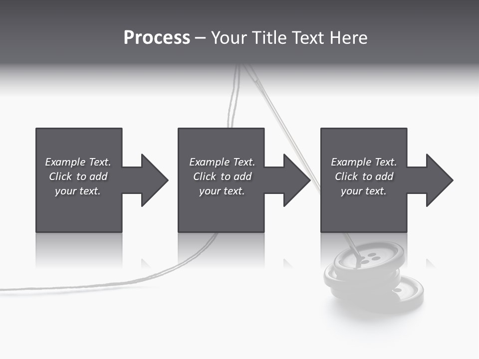Sew Background Button PowerPoint Template