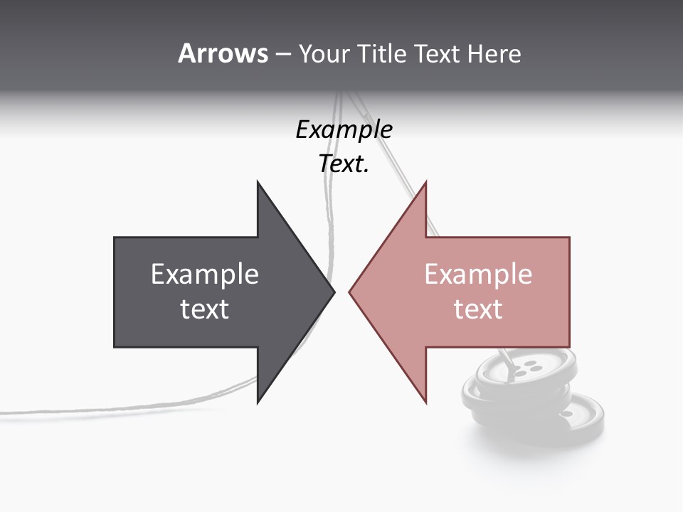 Sew Background Button PowerPoint Template