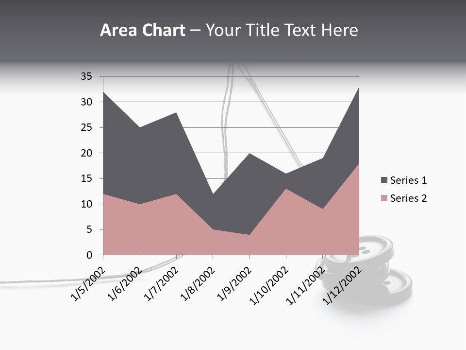 Sew Background Button PowerPoint Template