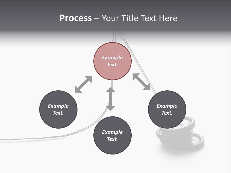 Sew Background Button PowerPoint Template