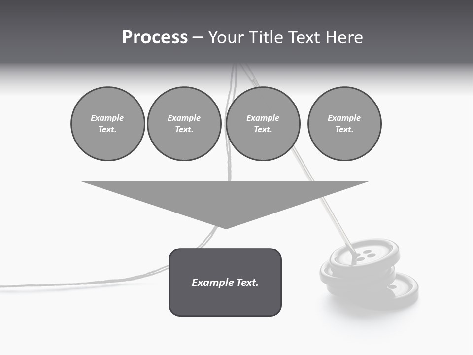 Sew Background Button PowerPoint Template