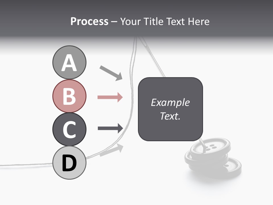 Sew Background Button PowerPoint Template