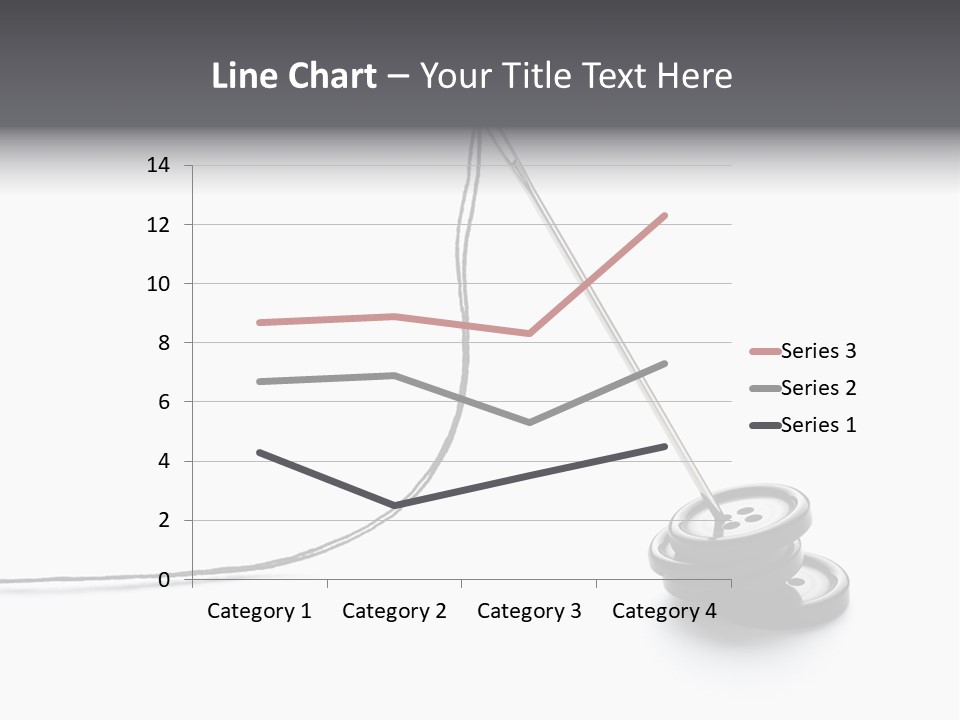 Sew Background Button PowerPoint Template
