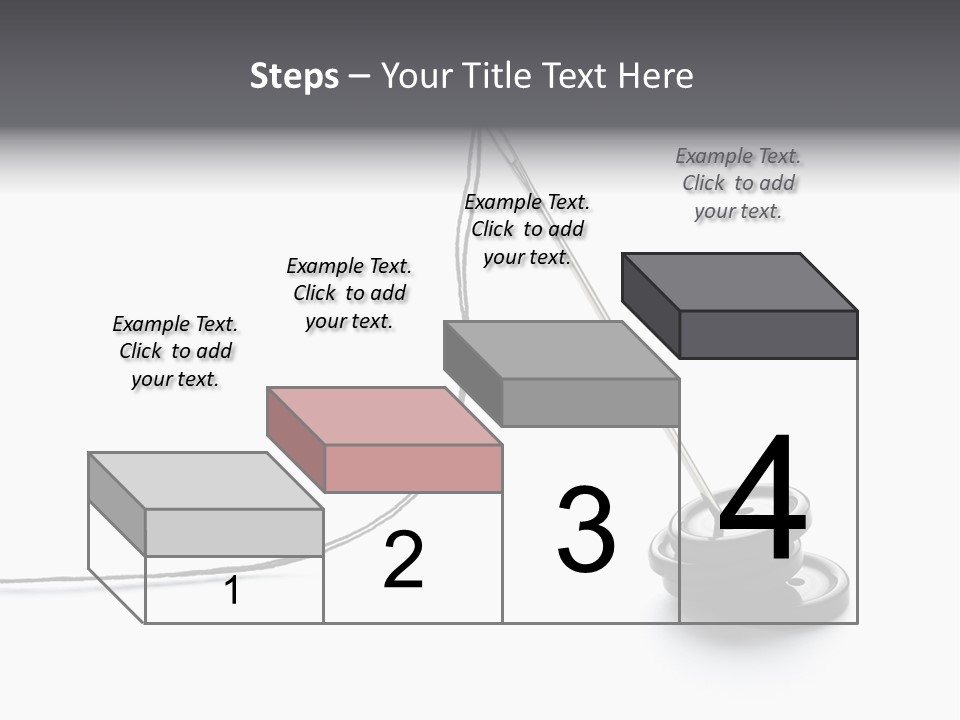 Sew Background Button PowerPoint Template