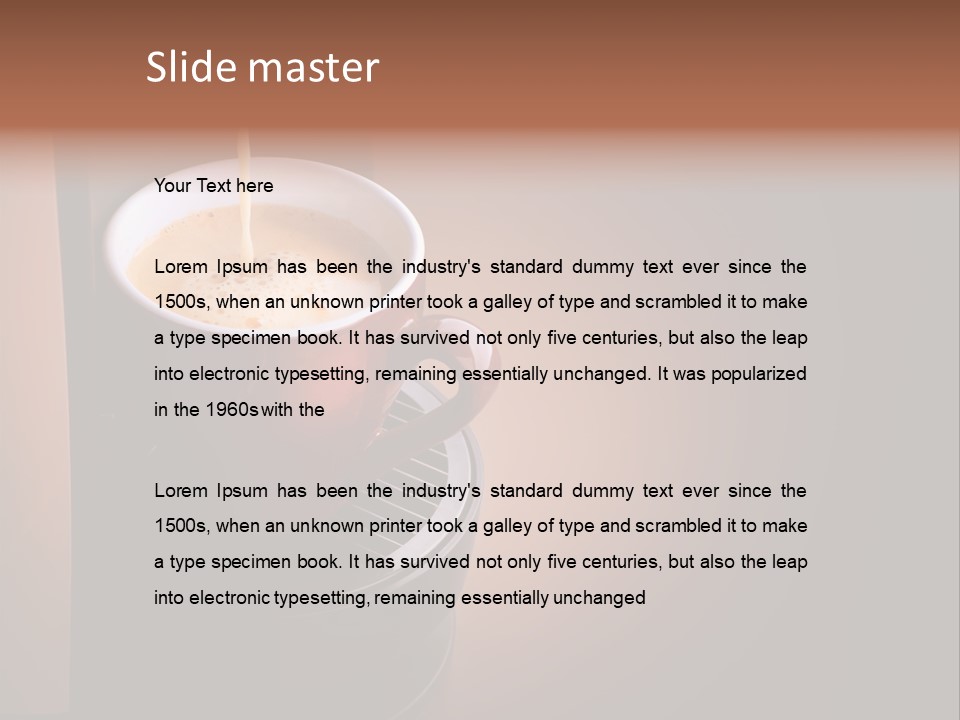 Black Aroma Traditional PowerPoint Template