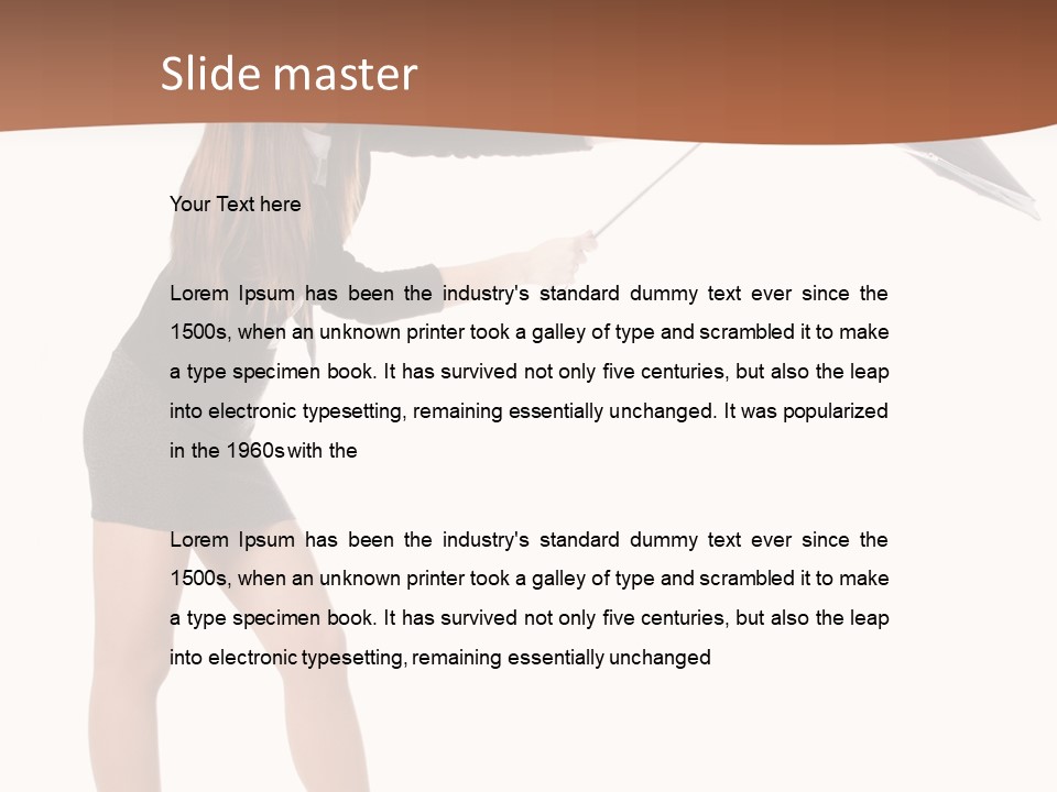 Punch White Cinnamon PowerPoint Template